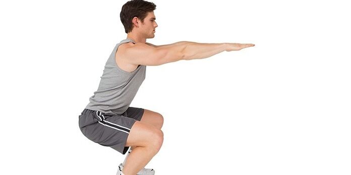 Squats pour la prostatite